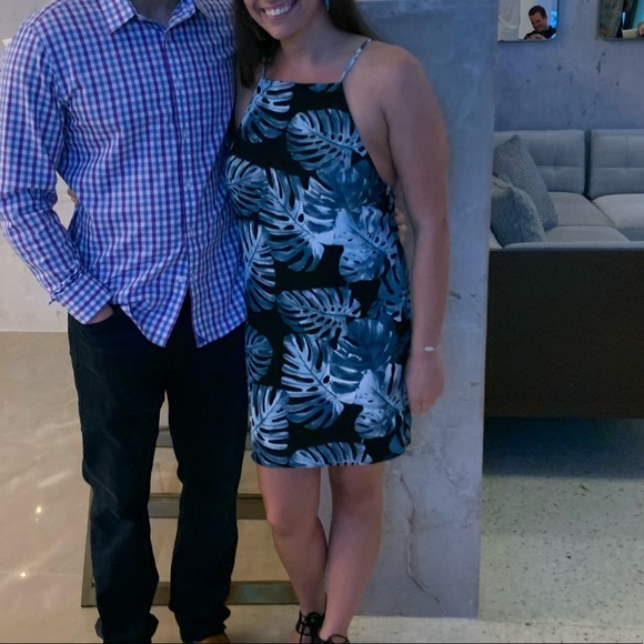 Teal Palm Show Me Your Mumu Traveler Dress Small - Picture 5 of 5